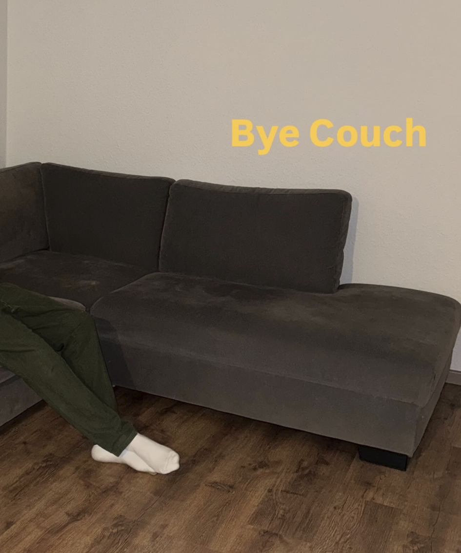 Wie es sich anfühlt keine Möbel mehr zu besitzen.